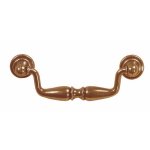 Poigne 2 attaches avec rosaces classiques zamak - vieux bronze bricozor