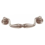 Poigne 2 attaches avec rosaces classiques zamak - vieux fer bricozor