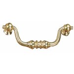 Poigne 2 attaches rustiques 1279 et 2020 - laiton vieilli - entraxe 96mm dubois