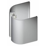 Poign�e aileron de porte battante hauteur 200 mm alu argent 1780 bilcocq