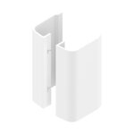 Poignée aileron de porte battante - hauteur 200 mm - alu blanc - 6821 la croisée ds Poignée aileron de porte battante - hauteur 200 mm - alu blanc - 6821 la croisée ds