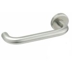 Poignes allonges sur rosaces -  accessilibit pmr  - 175 mm - linox vachette