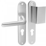 Poign�es b�quille et � tirage pour portes pali�res - aluminium - cl� i bricozor