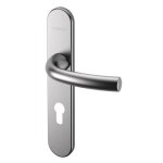 Poign�es b�quille et � tirage pour porte pali�res - arcade - argent - cl� i normbau