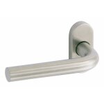 Poign�es coud�es sur rosaces ovales - inox - linox vachette