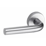 Poign�es coud�es sur rosaces rondes - inox 202 - lc vachette