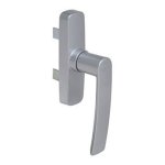 Poignée crémone à 2 doigts - menuiserie aluminium - gea argent laqué fapim Poignée crémone à 2 doigts - menuiserie aluminium - gea argent laqué fapim
