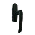 Poignée crémone à 2 doigts - menuiserie aluminium - gea noir fapim Poignée crémone à 2 doigts - menuiserie aluminium - gea noir fapim