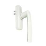 Poignée crémone pour menuiserie alu à 1 fourche - gea blanc 9010 fapim Poignée crémone pour menuiserie alu à 1 fourche - gea blanc 9010 fapim