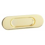 Poign�e cuvette ovale en zamak dor� - 3922 estamp