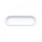 Poigne cuvette - plastique - blanc - 82x29 mm cadap