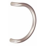 Poign�e demilune porte battante aluminium argent pg 3020 nm vachette