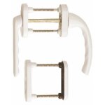 Poigne double de baie coulissante pvc - saillie rduite - tokyo hoppe