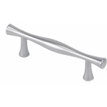 Poign�e droite type b�ton zamak 7061 - chrom� mat bricozor