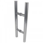 Poign�e droite - porte battante - b�ton de mar�chal - une paire - inox cuivrinox