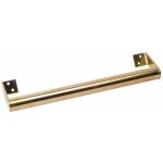 Poigne droite porte battante laiton poli 300 mm 25 mm bricozor