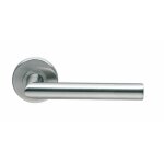 Poignes droites sur rosaces rondes - inox 202 - lc vachette