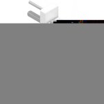 Poigne de fentre en aluminium - crol - entraxe 43 mm - blanc ral 9010 la croise ds