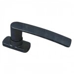 Poign�e de fen�tre aluminium eos - entraxe 43 mm - carr� 7 x 23 mm - noir sabl� fapim