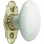 Poigne de fentre  bouton porcelaine ovale mrigous