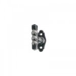 Poigne de fentre  bouton rustique sur rosette - bourgogne - epoxy gris bouvet