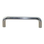 Poign�e fil rond chrom� - entraxe 96 mm cadap