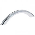 Poigne de meuble courbe 7862 - longueur 120 mm - finition chrom brillant bricozor
