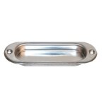 Poign�e de meuble en cuvette ovale - pour encastrement - inox cadap