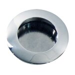 Poign�e de meuble - cuvette ronde � encastrer - 40 mm - chrome cadap