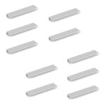 Poign�e de meuble picanya - anodis� mat - entraxe 128 mm - 10 poign�es emuca