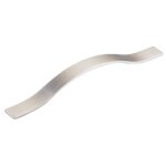 Poigne de meuble plate courbe - inox bricozor