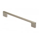 Poigne de meuble en zamak uz - 819 - longueur 193 mm - entraxe 160 mm - inox synercia