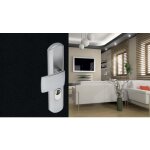 Poign�es pali�re / b�quille plaques renforc�es - chrom� velours - artis vachette