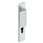 Poignes palire / bquille sur plaques cl i - aluminium argent - bercy vachette
