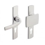 Poignes palire / bquille sur plaques cl i - chrom velours - artis vachette