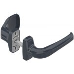 Poign�e pali�re / b�quille sur rosaces - gris ral 7016 - crystal la crois�e ds