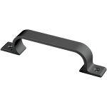 Poigne  pattes en aluminium 4232 / 4233 - entraxe 160 mm - noir hermeta