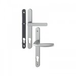 Poign�es plaques �troites - saillie r�duite - 92 - asp. inox - newyork hoppe