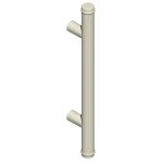 Poigne de porte battante - perce - alu noir - ea 300 mm - diva xx la croise ds