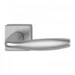 Poigne de porte double sur rosace carre new york - aluminium hoppe