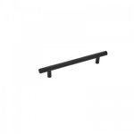 Poigne quilt - entraxe 160 mm - noir mat metakor