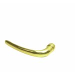 Poigne ronde  crosse seule pour rosace ou plaque - laiton massif dcg