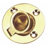 Poign�e ronde marine en laiton - diam�tre 38mm bricozor
