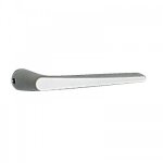 Poignée seule pour plaque - porte de 38 à 48 mm - alu argent vachette Poignée seule pour plaque - porte de 38 à 48 mm - alu argent vachette