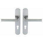 Poignes sur plaques bec - de - cane - inox 304 - ligne v 19 normbau