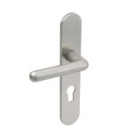 Poignées sur plaques condamnation à voyant - aluminium argent - golf 2 vachette Poignées sur plaques condamnation à voyant - aluminium argent - golf 2 vachette