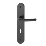 Poign�es sur plaques cl� l - entraxe 195 mm - noir mat - san diego hoppe