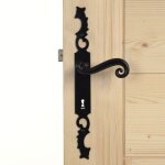 Poign�es sur plaques cl� l - fer noir - aquitaine bouvet