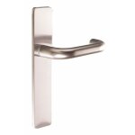 Poignes sur plaques condamnation - aluminium argent - bercy vachette