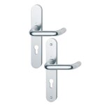 Poign�es sur plaques cl� i - aluminium argent - paris hoppe